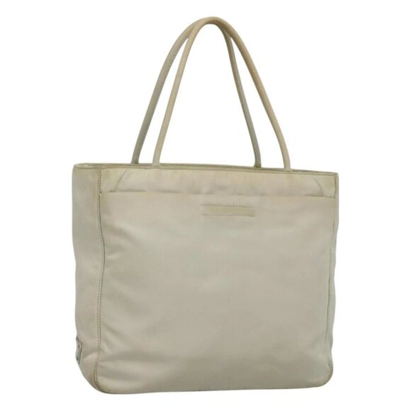 PRADA Hand Bag Nylon White Auth bs26886 - Picture 1 of 14